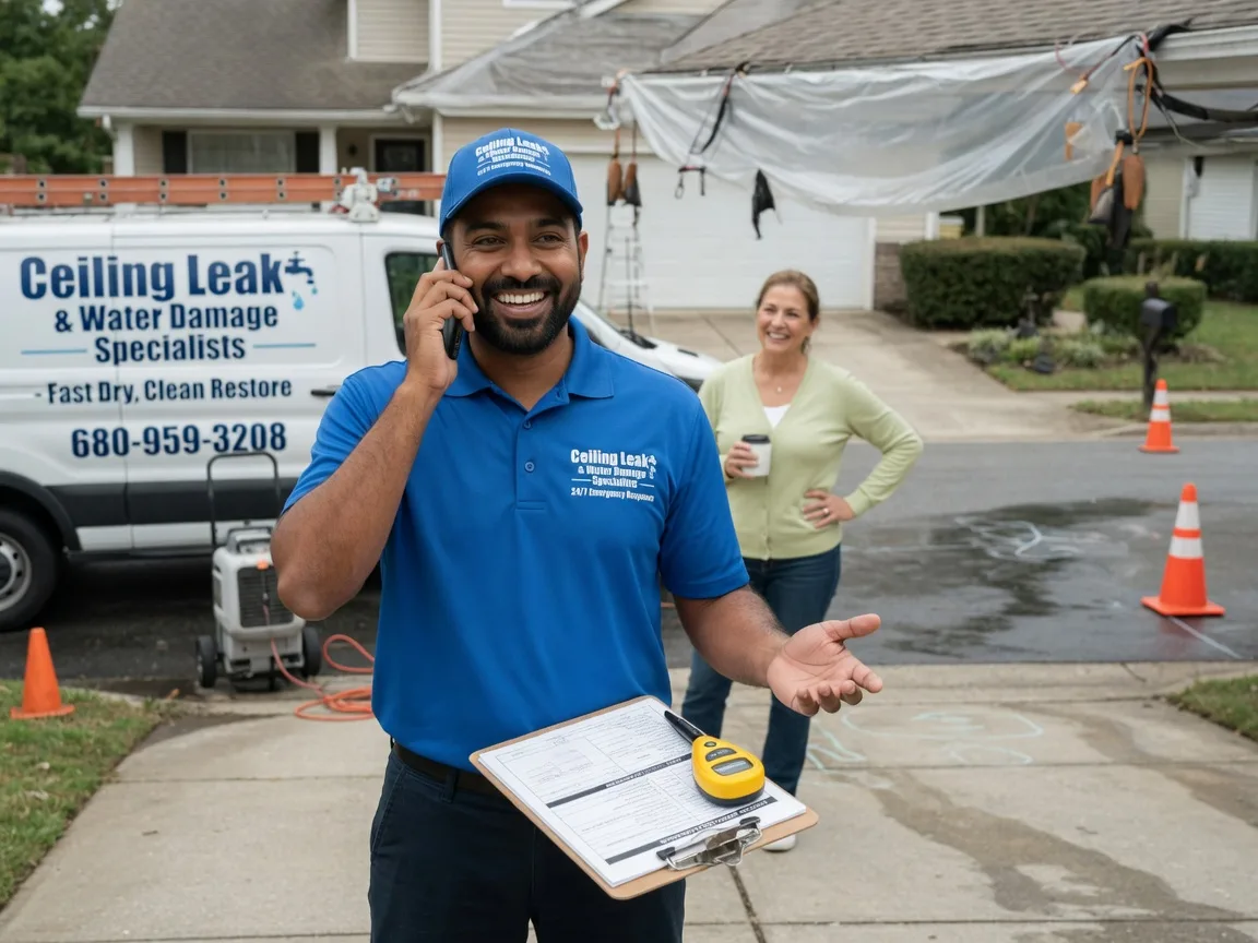 Ceiling Leak Cleanup Ivanhoe, TX FAQs